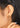 Emotional Stability & Healthy Relationships - Black Spinel Chevron Hoop Earrings