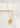 May Lily Birth Flower Necklace in 18K Gold Plated Over 925 Sterling Silver with Green Onyx Birthstone