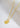 April Daisy Birth Flower Necklace in 18K Gold Plated Over 925 Sterling Silver with Rock Crystal Birthstone